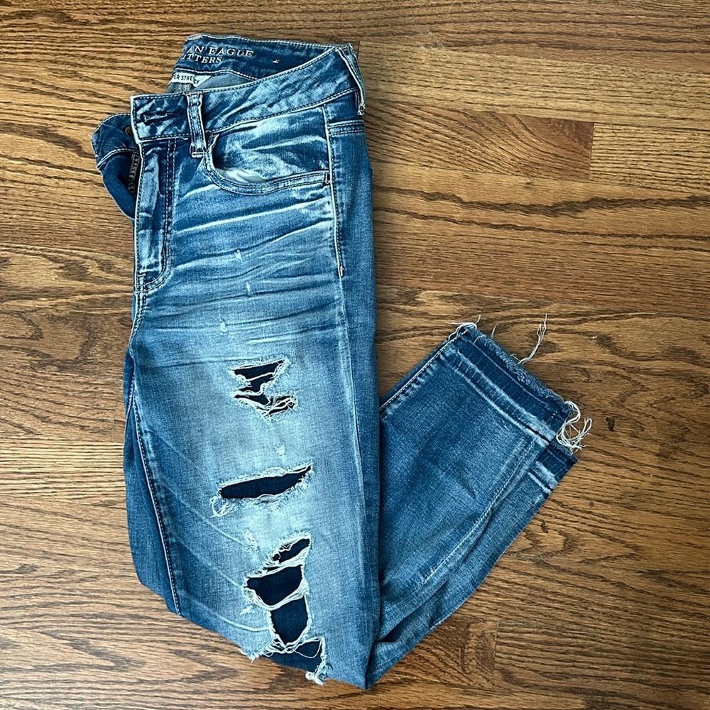American Eagle outfitters high-rise jagging crop super stretch